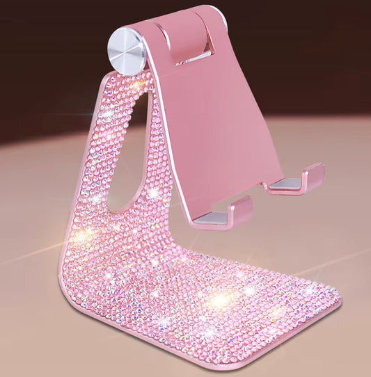 Rhinestone phone holder
